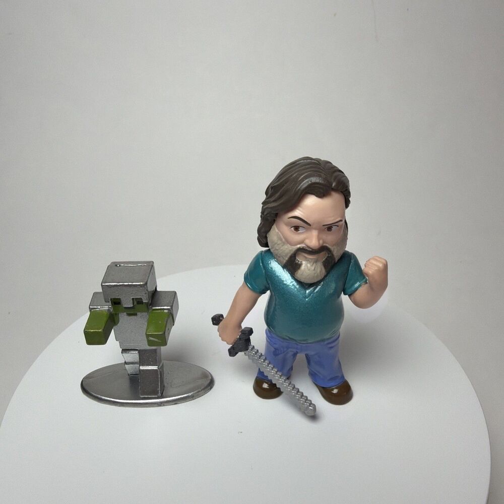 Minecraft Movie Die-Cast Metalfigs, Steve and creeper